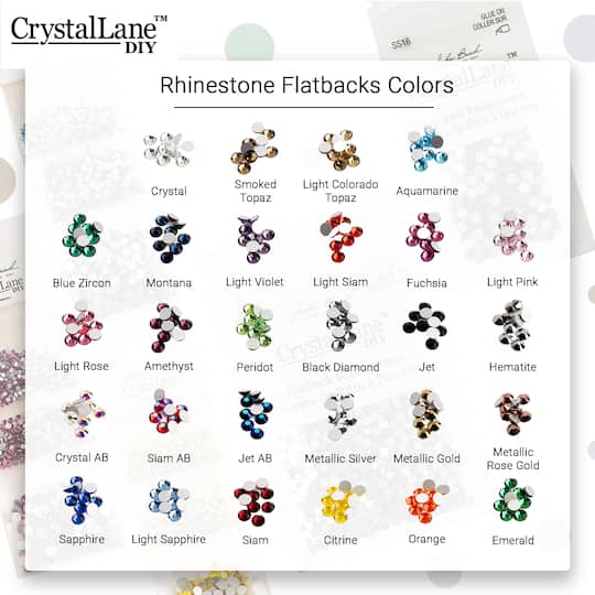 John Bead Crystal Lane SS12 Glass Round Flatback Rhinestones